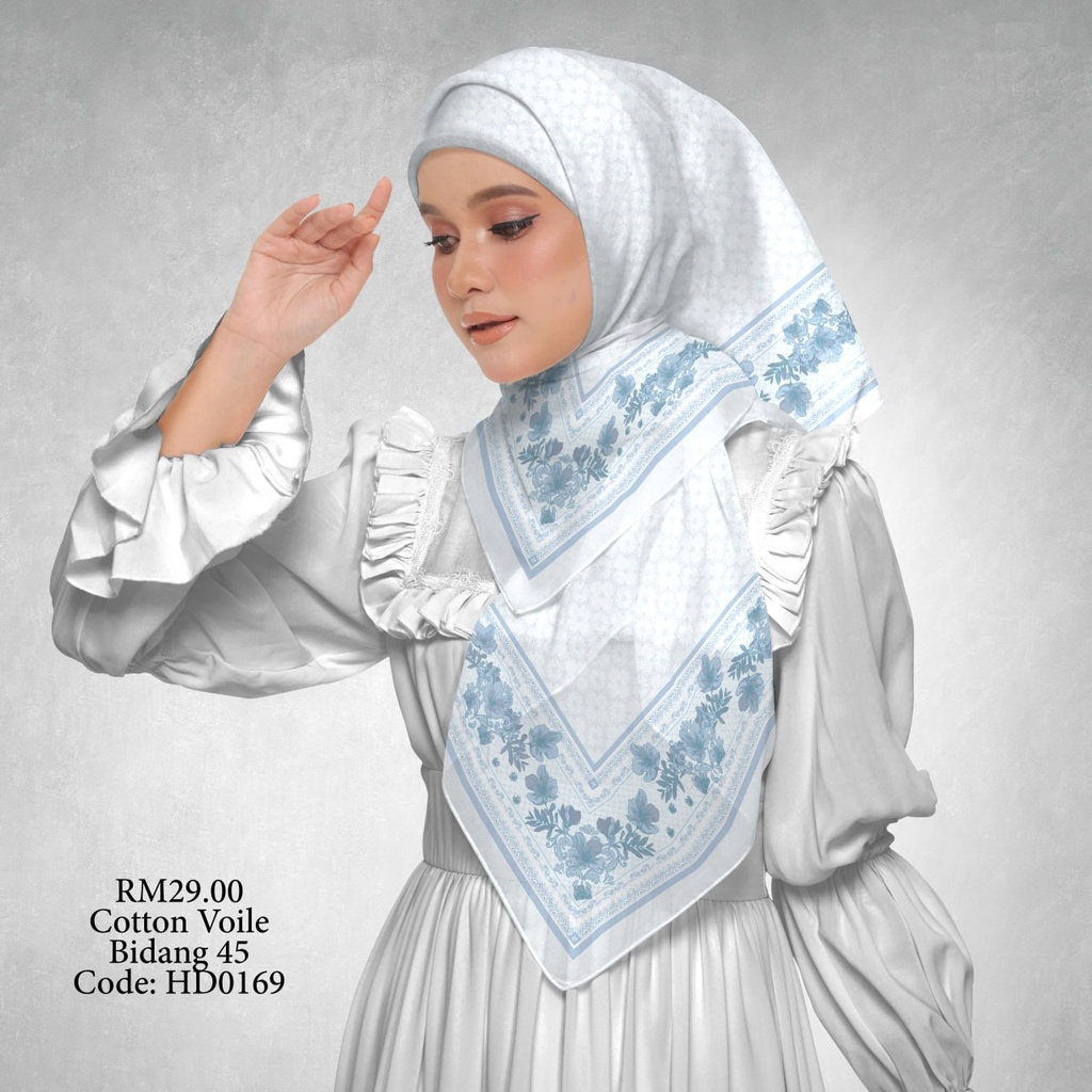 Tudung Bawal (Square Hijab) in HD0169