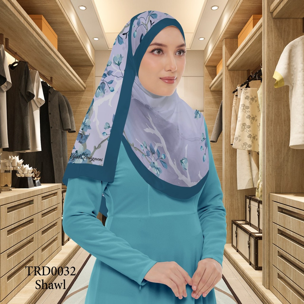 Tudung Shawl in TRD0032 (Standard 1.8m x 0.7m, Chiffon Babydoll, Tak Tambah Nama, Taknak Giftcard)