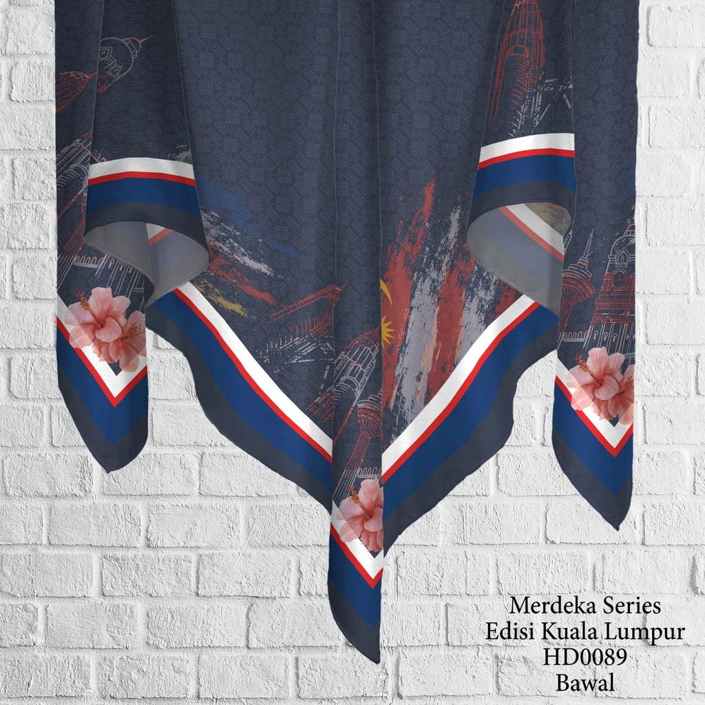 Tudung Bawal (Square Hijab) in HD0089