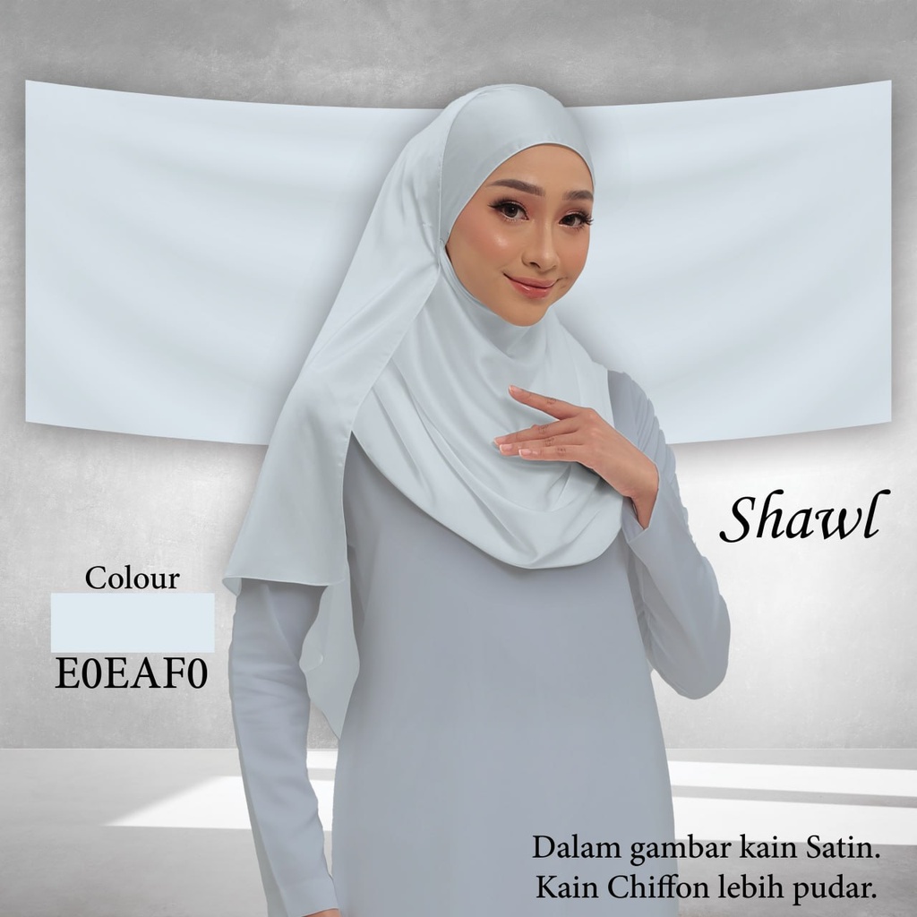 Shawl Plain E0EAF0 
