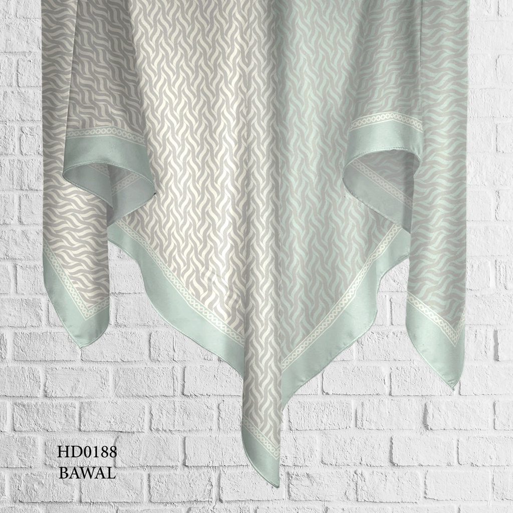 Tudung Bawal (Square Hijab) in HD0188 (Cotton Voile Premium, Bidang 40" (Kids), Bawal Biasa (No Awning), Tak Tambah Nama, Taknak Giftcard)